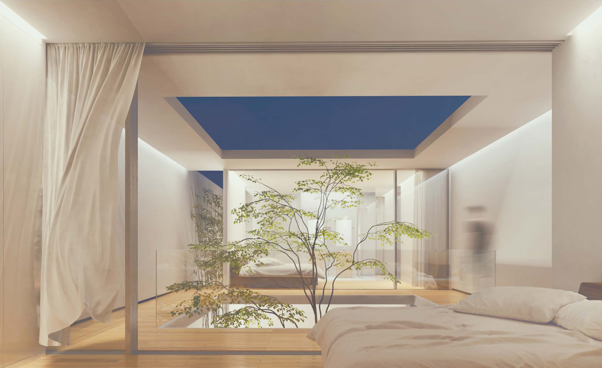 
                        Interior Render of 7x20 House (Bedroom)