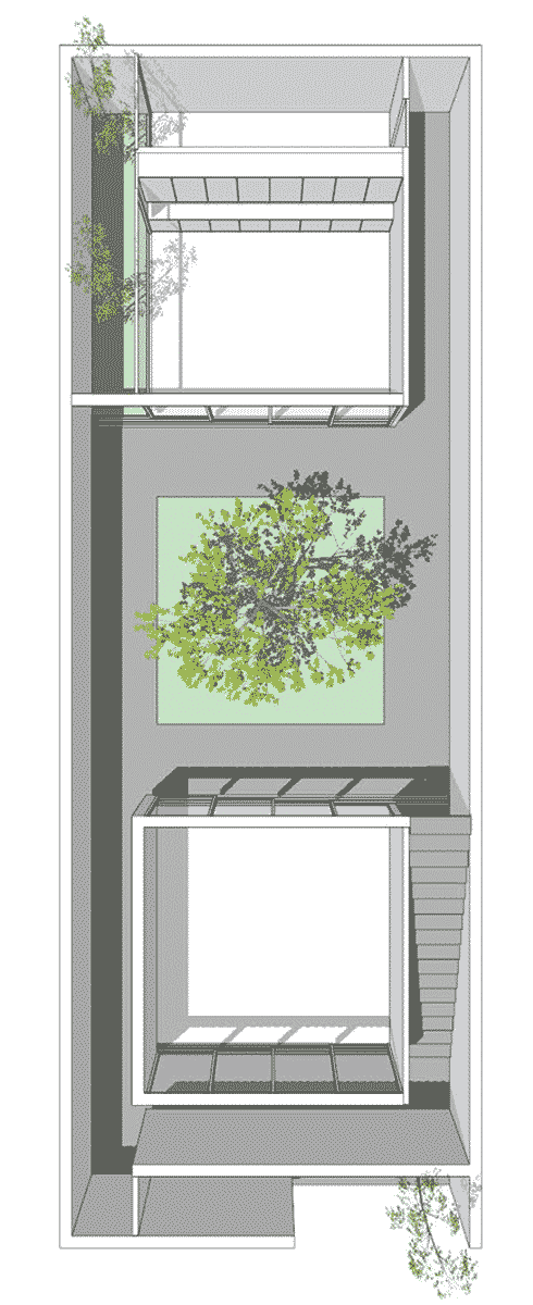 Ground Floor Plan of 7x20 House