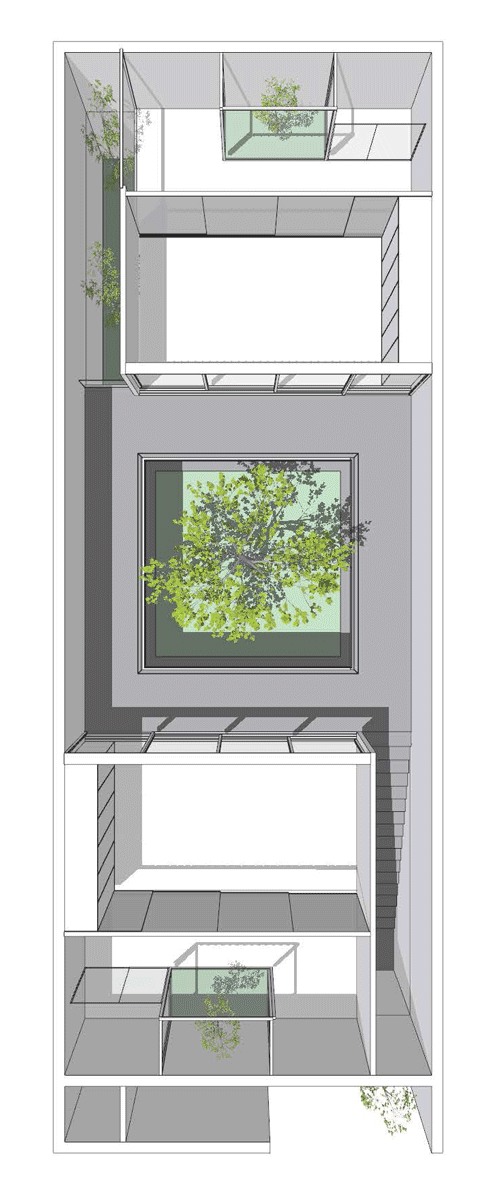 1st Floor Plan of 7x20 House