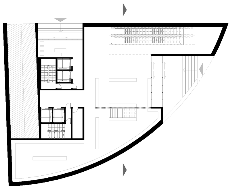 Ground Floor Plan (Commercial) of Baris mixed-use Tower