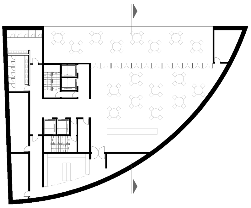 9th Floor Plan (Restaurant) of Baris mixed-use Tower