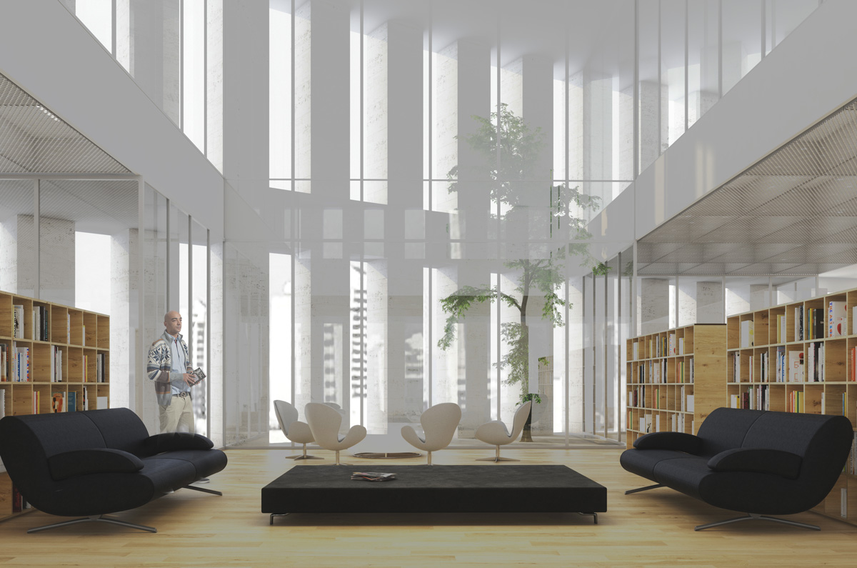 Interior Render 4 of Baris mixed-use Tower (Office Hub Floor)