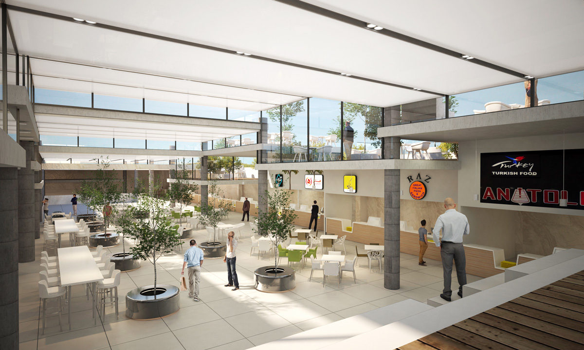 Interior 2 Render of Didar Foodcourt 