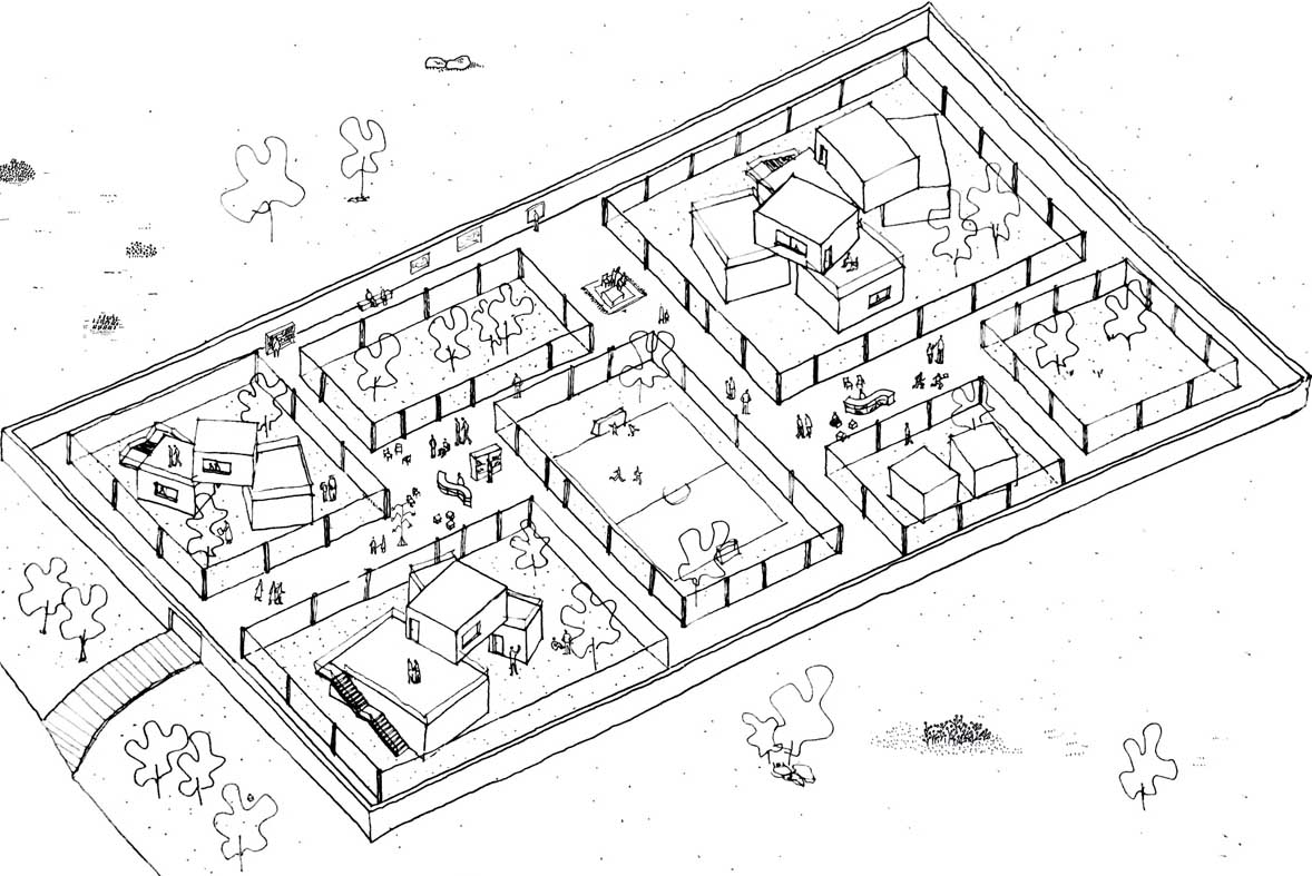 Diagram and Sketch of jiroft Elementary School