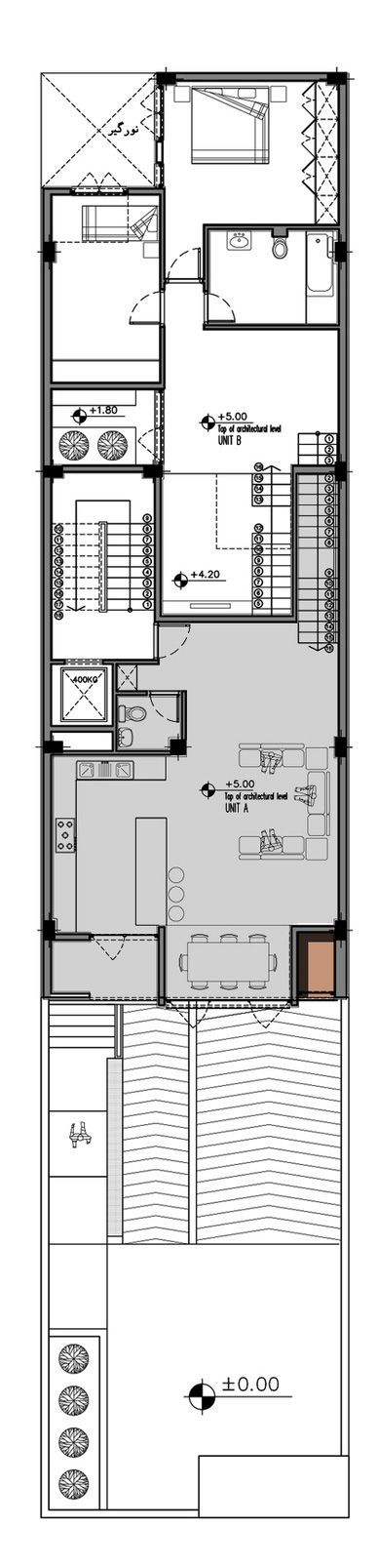 First Floor Plan of Juan Apartment