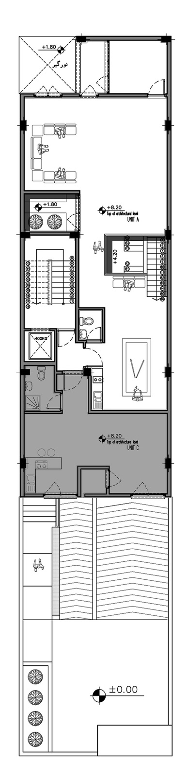 Second Floor Plan of Juan Apartment