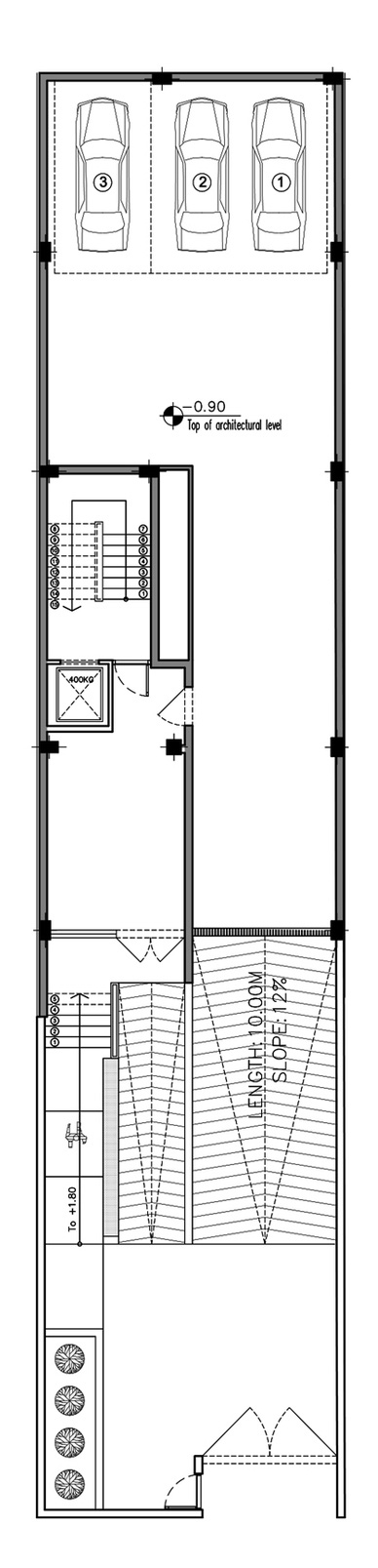 1st Basement Floor Plan of Juan Apartment