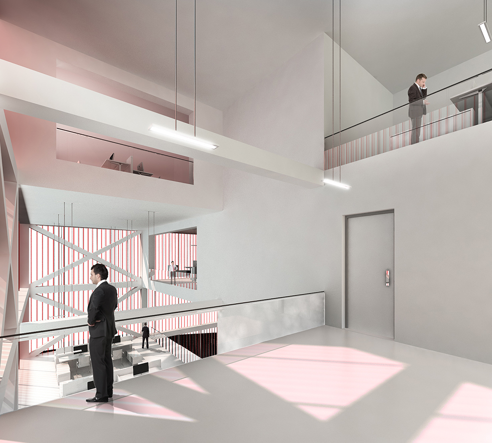 Interior Render of Ghazvin Glass Co Head-office office Space1.