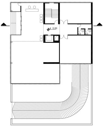 Ground Floor Plan of Ghazvin Glass Co Head-office