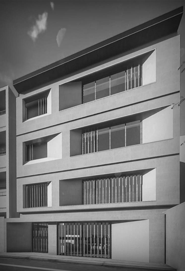 facade design for an apartment in 130st.