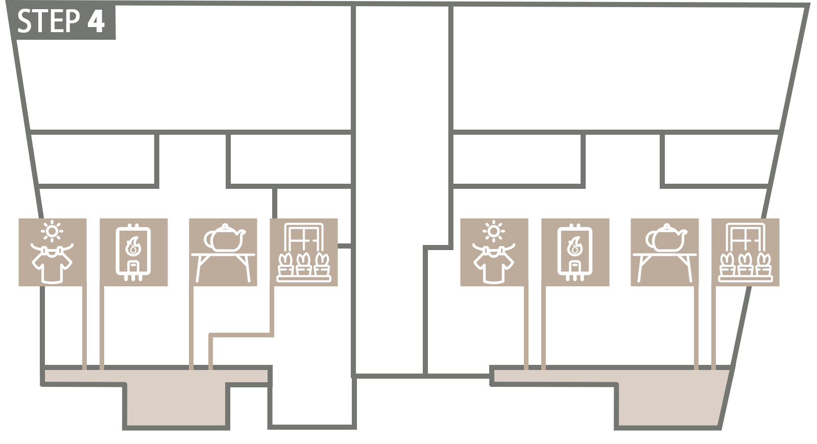 diagram 4 - an apartment near anzali