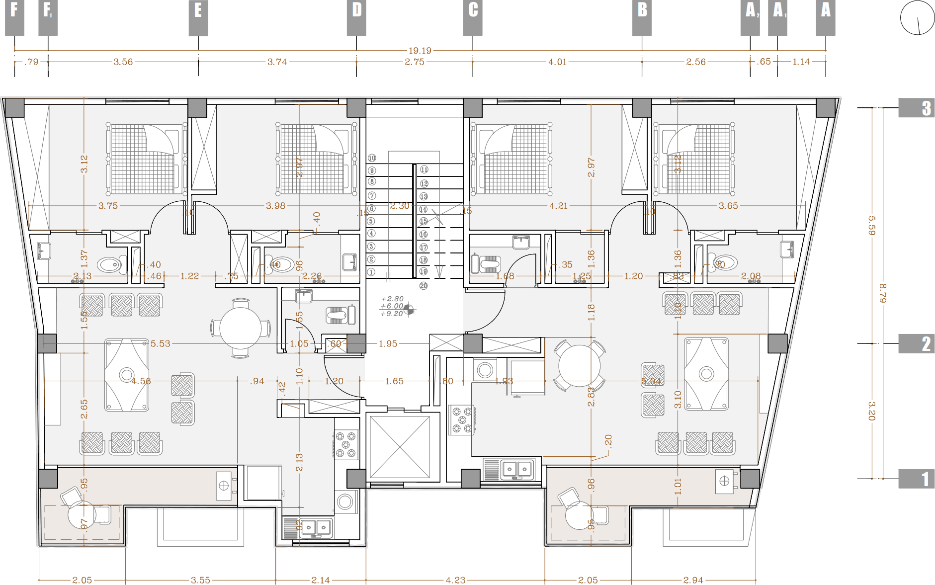 plan 2, after design - an apartment near anzali