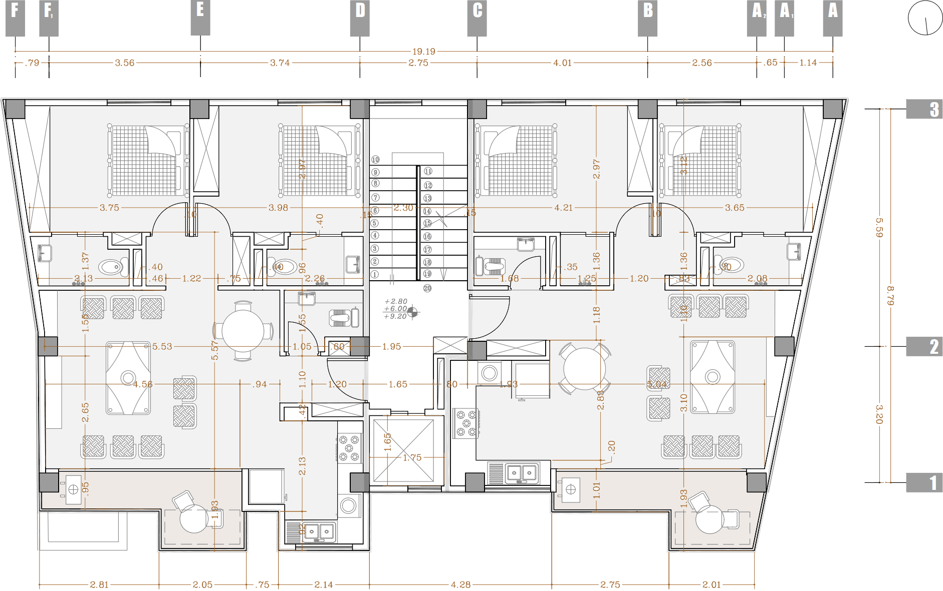 plan 1, after design - an apartment near anzali