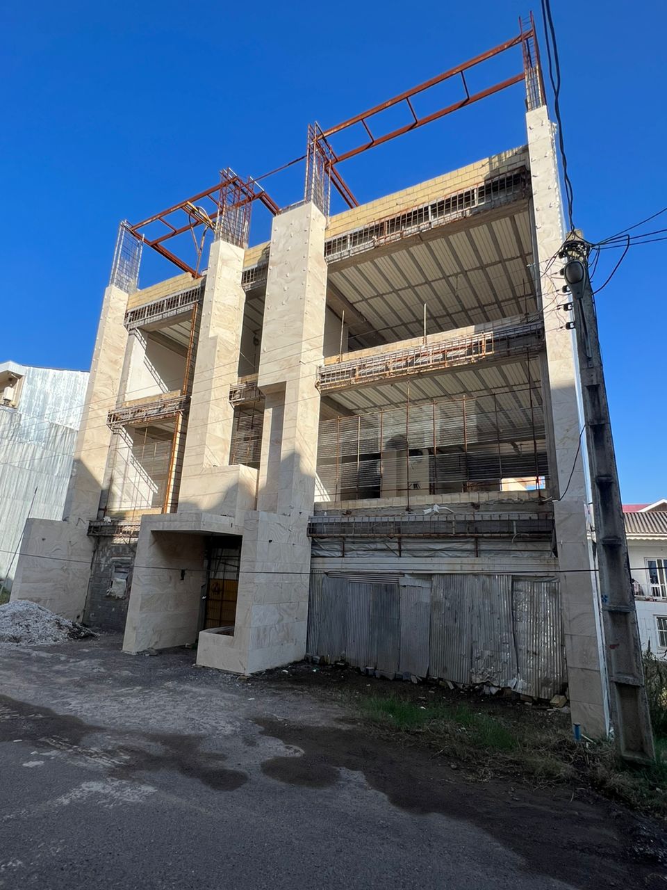 construction phase, an apartment in lahijan