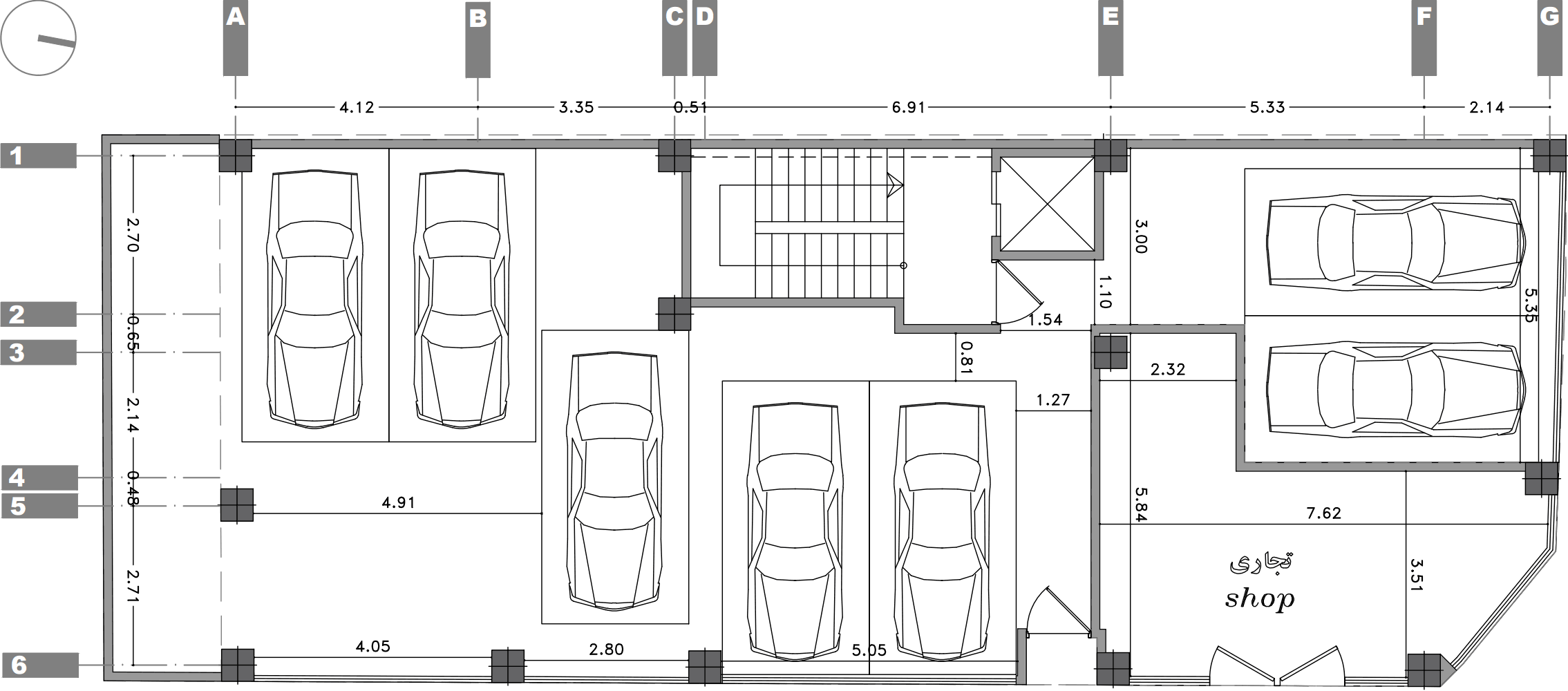ground floor plan, an apartment in Gholipoor st.