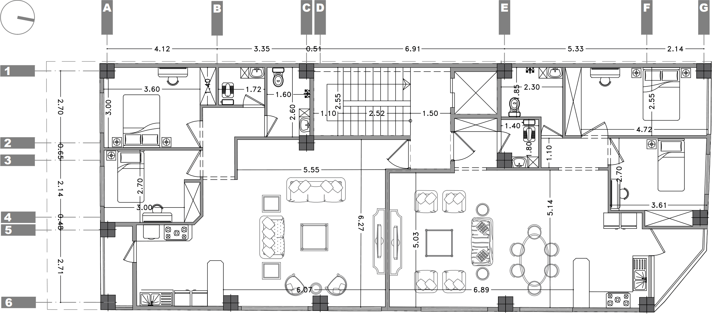 floor plan, an apartment in Gholipoor st.