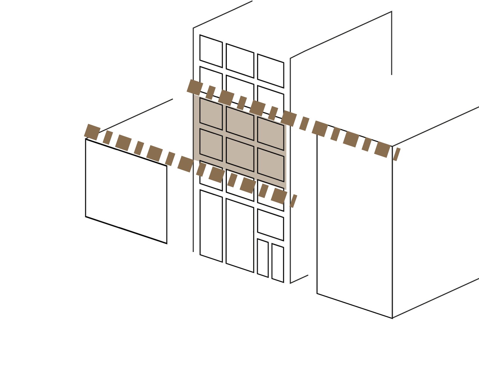 diagram 2 ,facade design of Guilan Nezam T.A.M, 