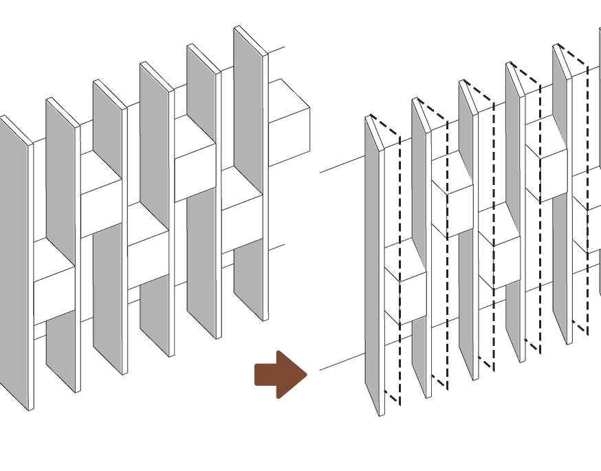diagram 9, facade design of Guilan Nezam T.A.M