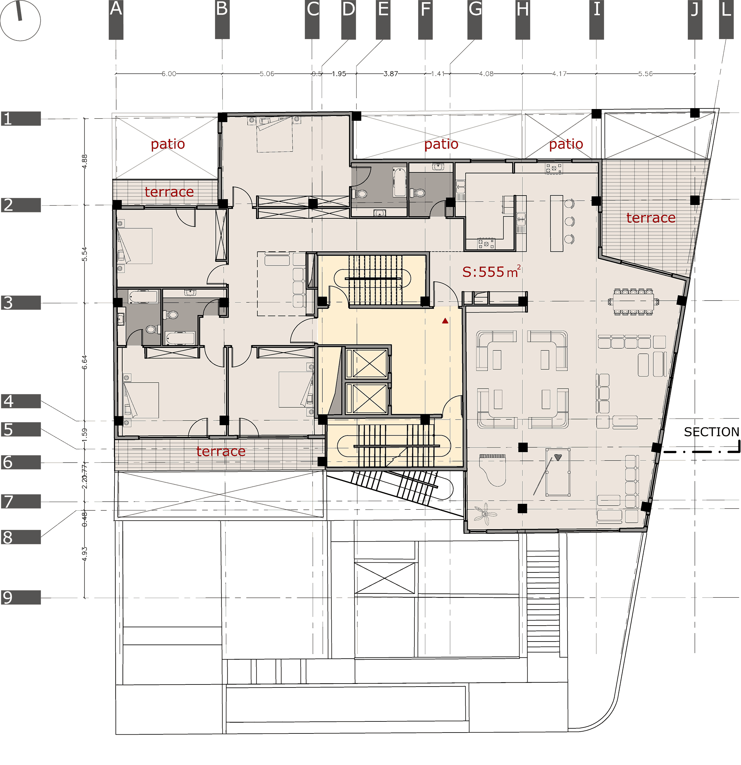 +9 and +10 floor plan