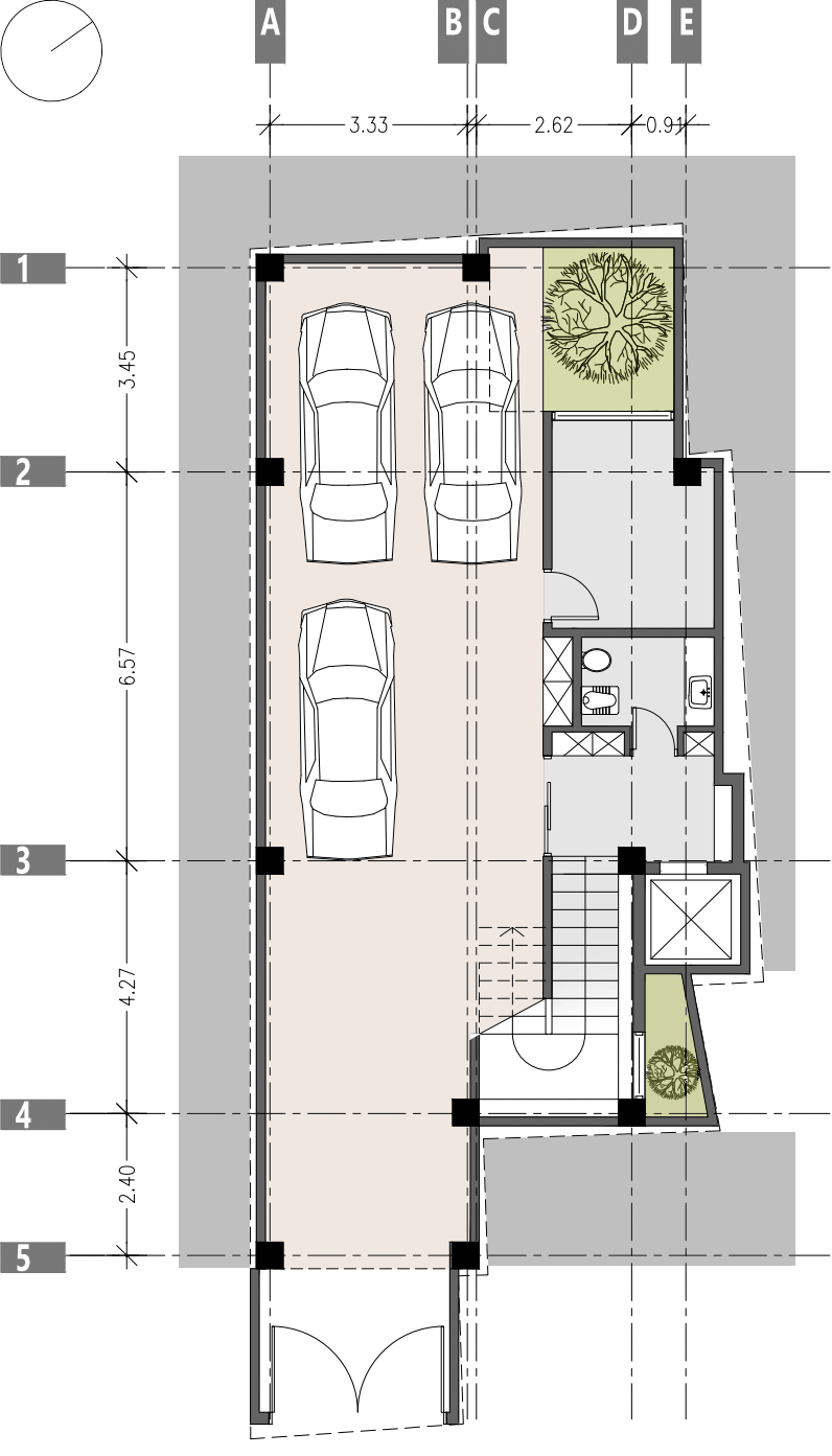 ground floor plan , A house surrounded by neighbors