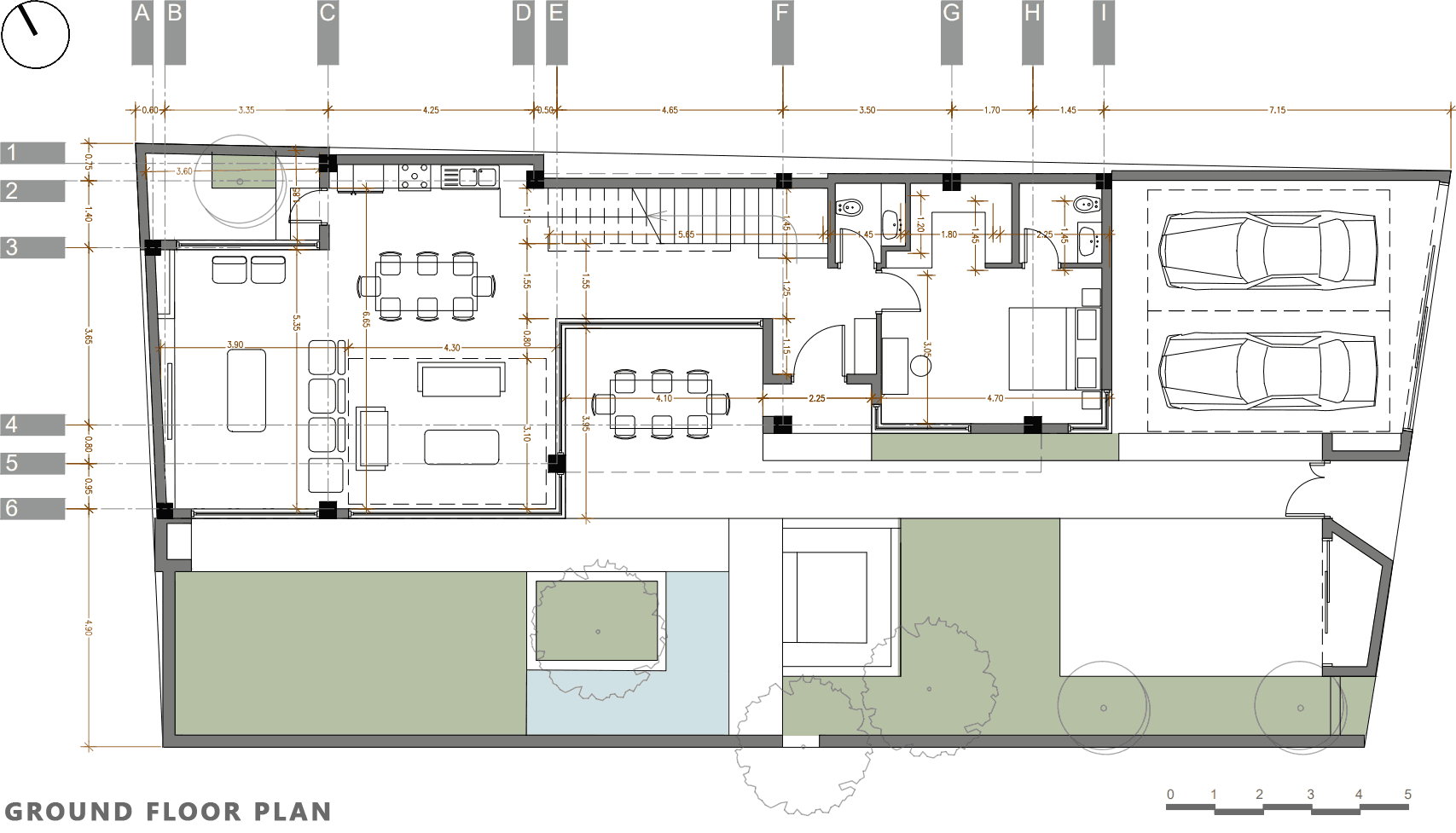 ground floor plan, sanjabi villa project