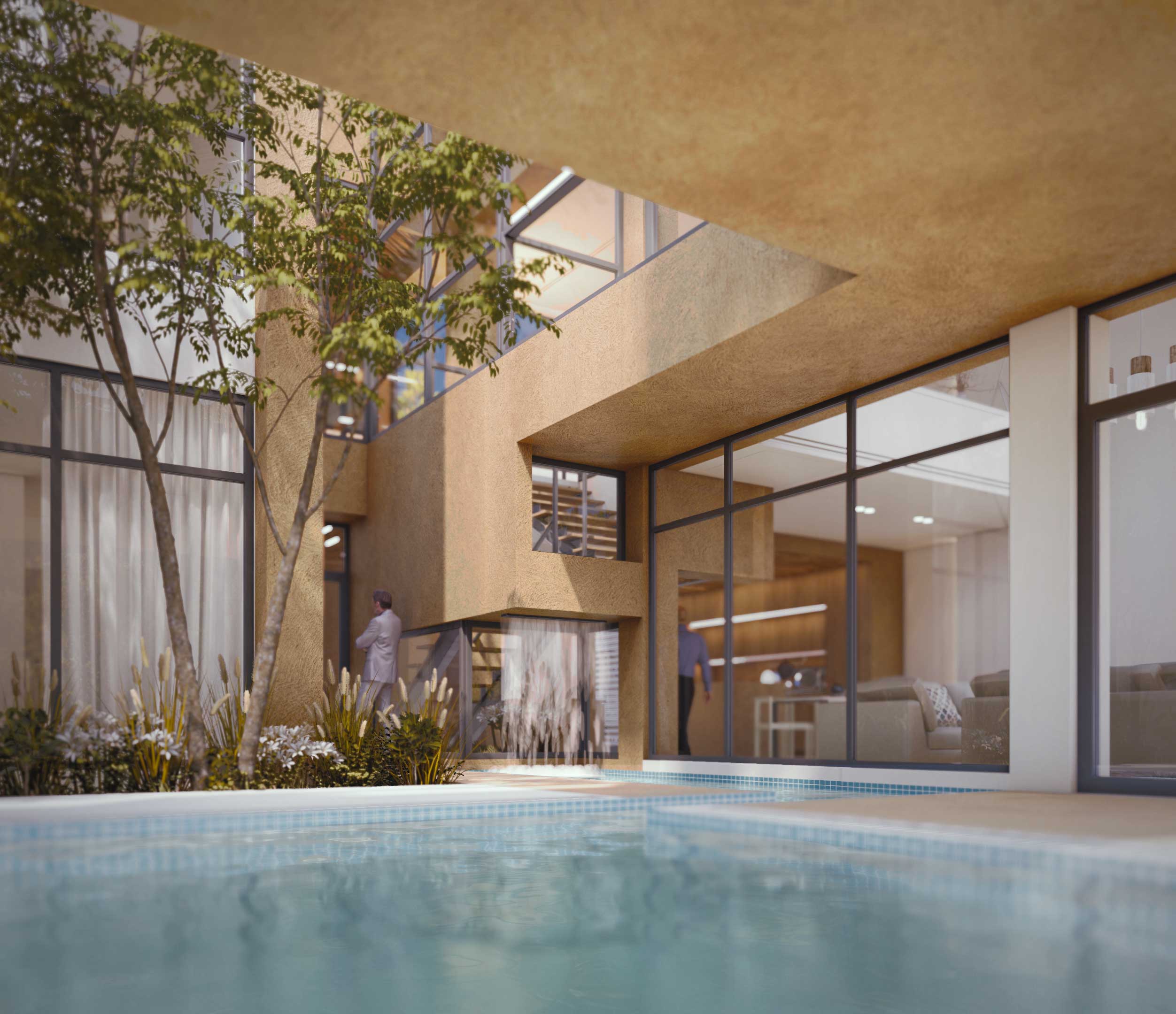 the pool, and the space in between, villa in Joukoulbandan