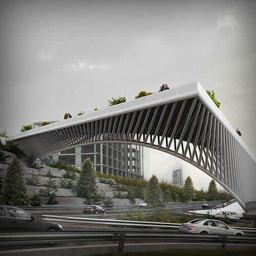 Haghani Pedestrian Bridge > Archdaily