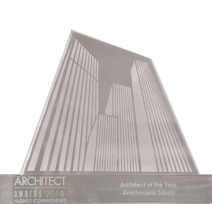 2018  , Architect of the year , Highly Commended