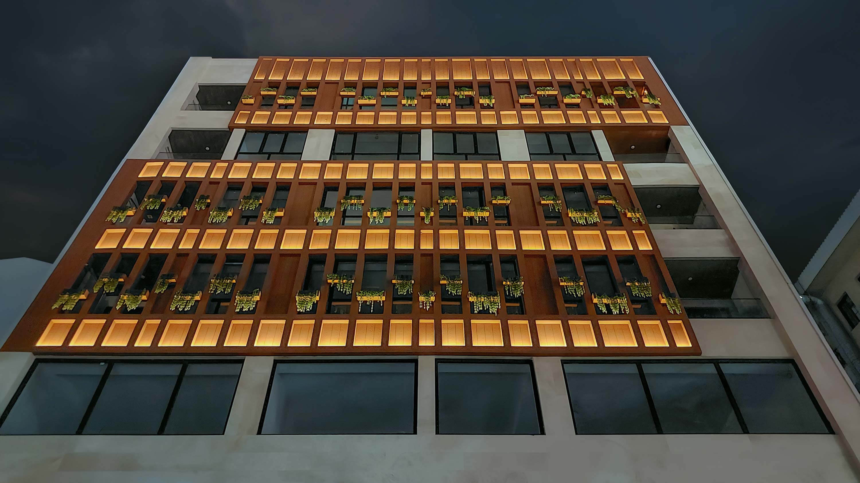 constructed, Facade design of Guilan Nezam T.A.M