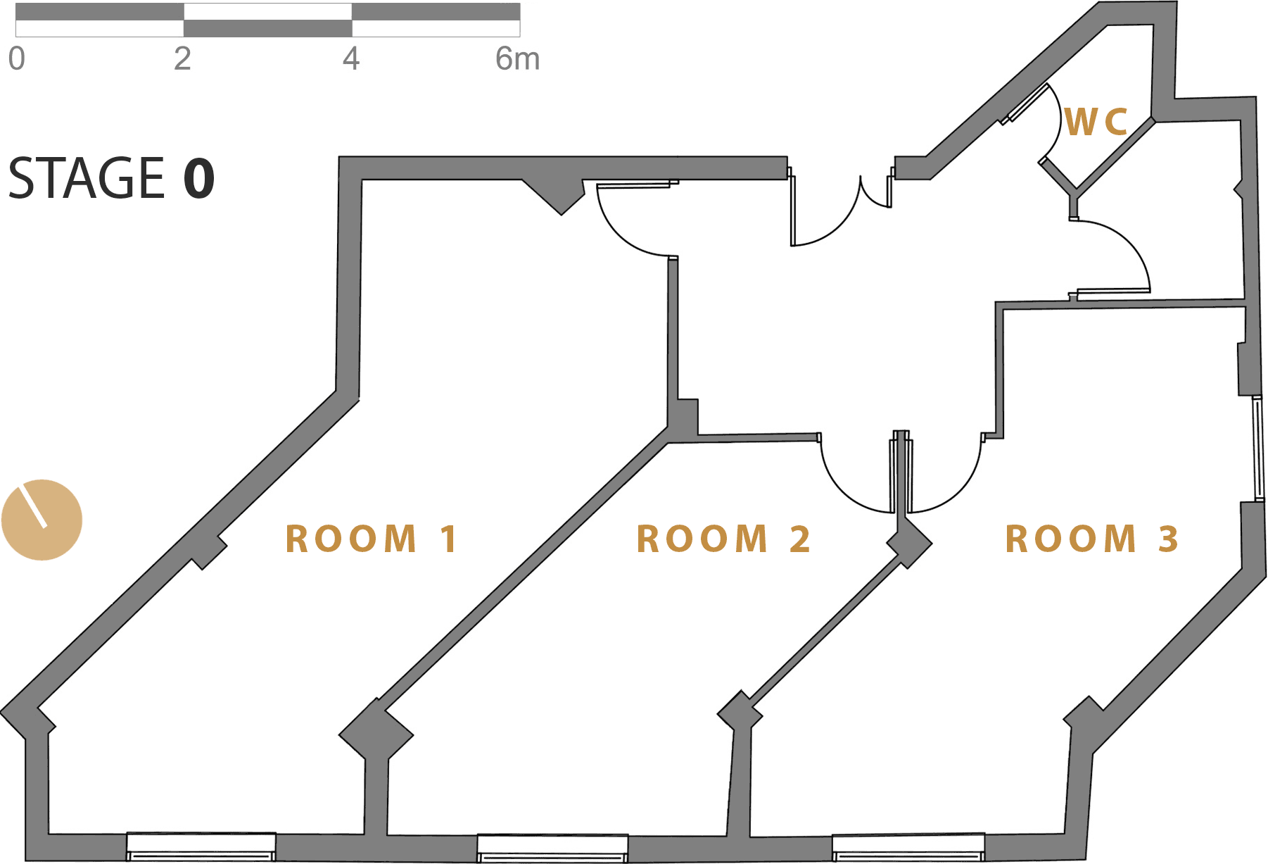 plan, before design , It Bazzar company office Interior design