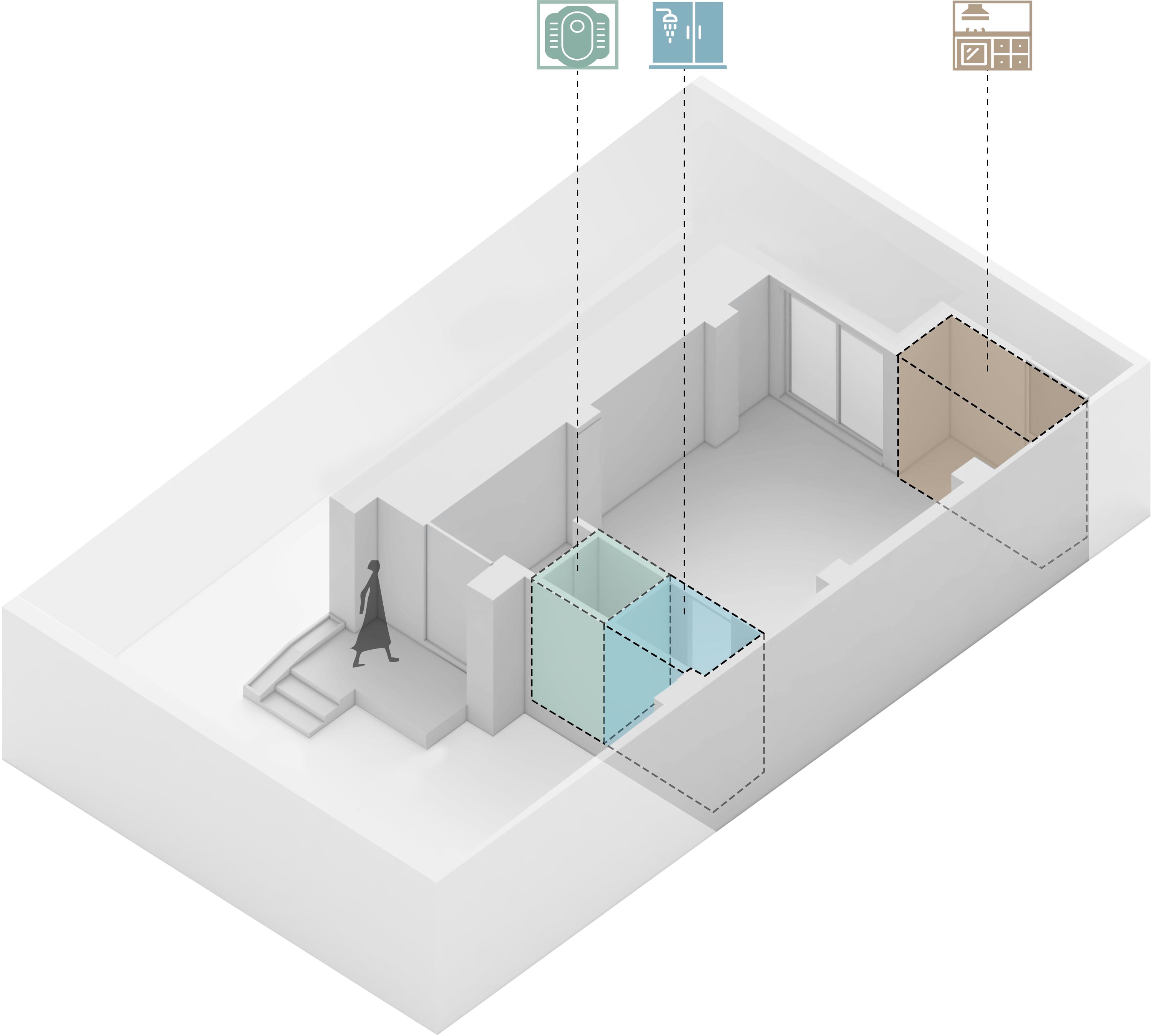 diagram 2 , Tiny Home that Morphs to moments