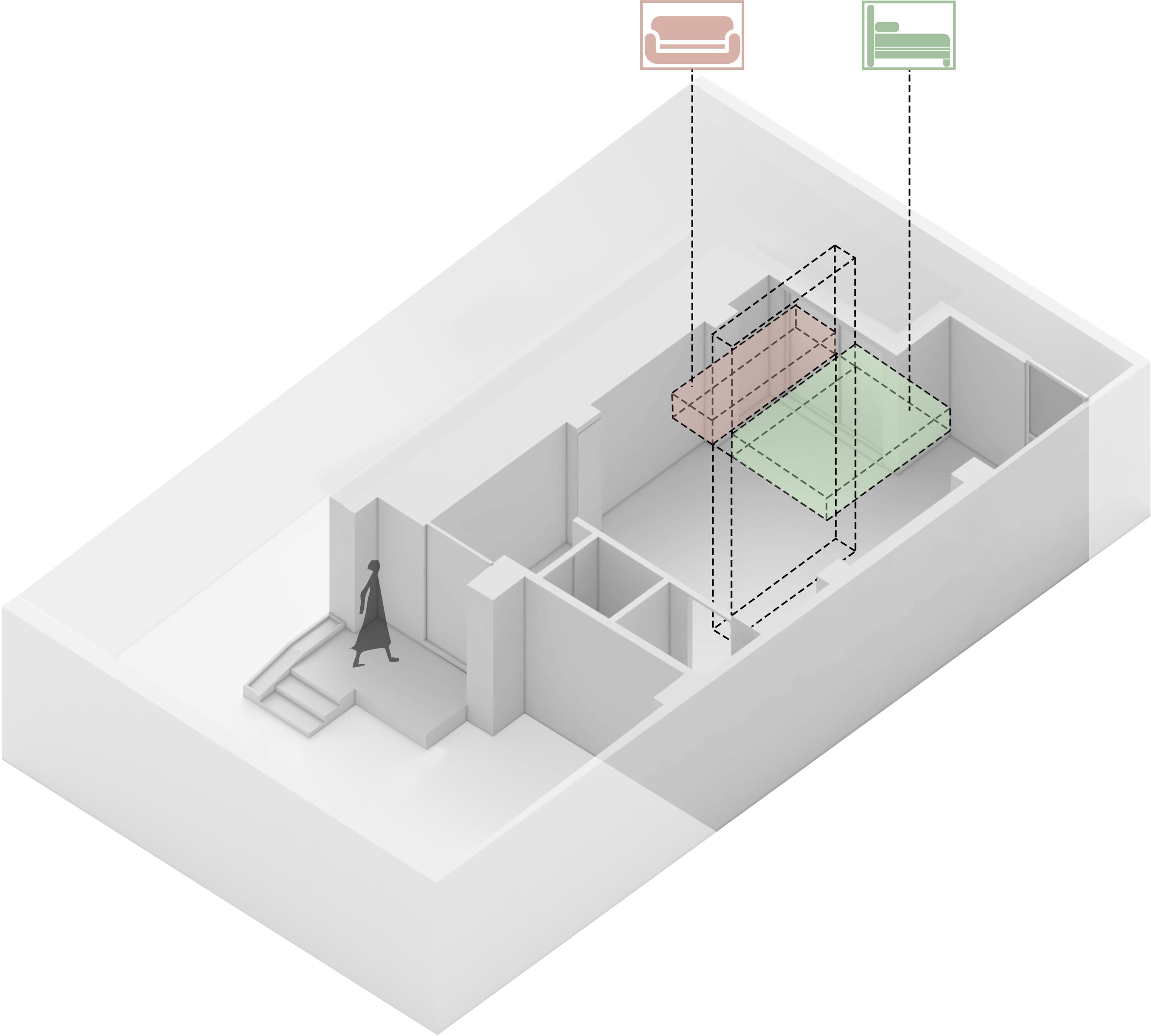 diagram 3 , Tiny Home that Morphs to moments